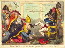 Buonaparte at Rome giving an Audience in State, 1797