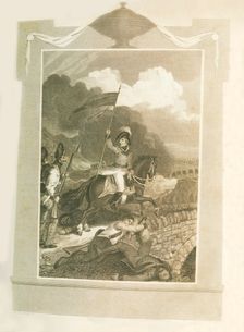 Buonaparte atttempting to force the Bridge of Arcola (1796), 1816. Creator: Unknown