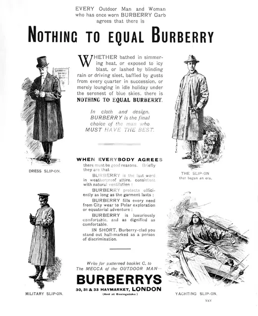 'Burberry's', 1909. Artist: Unknown.
