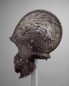 Burgonet, Italian, Milan, ca. 1550-55. Creator: Unknown