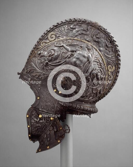 Burgonet, Italian, Milan, ca. 1550-55. Creator: Unknown.