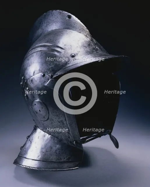 Burgonet with Hinged Cheek Pieces, c. 1540. Creator: Unknown.