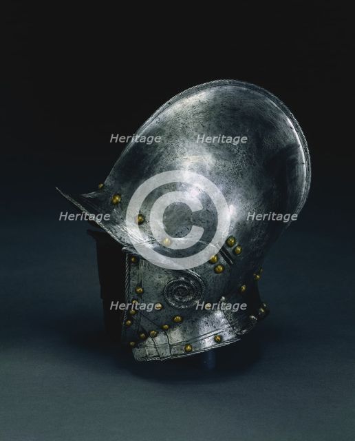 Burgonet with Hinged Cheek Pieces, c. 1560 - 1570. Creator: Unknown.