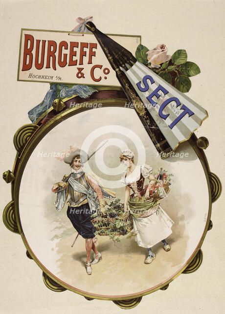 Burgeff & Co. Sparkling wine, Hochheim am Main, c. 1895. Creator: Anonymous.