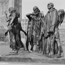 Burghers of Calais, Millbank, Westminster, London, 1945-1980. Artist: Eric de Maré