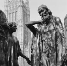 Burghers of Calais, Millbank, Westminster, London, 1945-1980. Artist: Eric de Maré