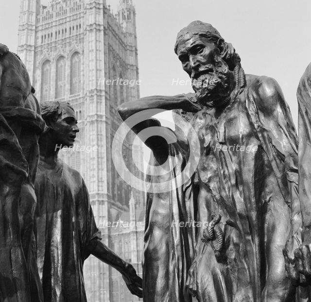 Burghers of Calais, Millbank, Westminster, London, 1945-1980. Artist: Eric de Maré