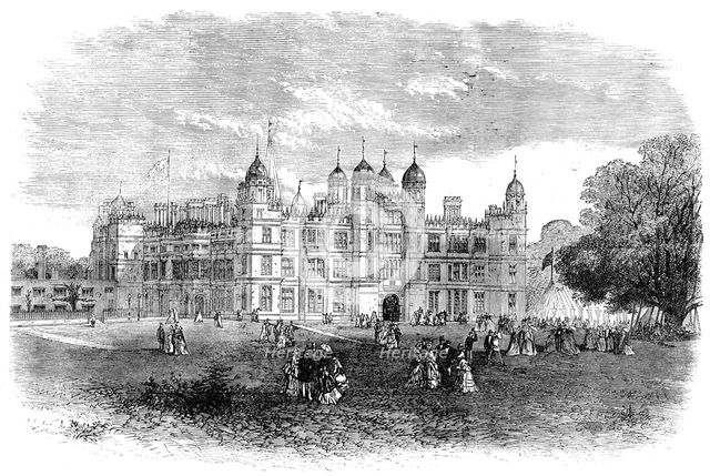 Burghley House, near Stamford, the seat of the Marquis of Exeter, 1871. Creator: Unknown.