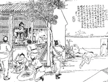 Burglars in the suburbs of Peking: the thieves caught in the act, 1909. Creator: Unknown