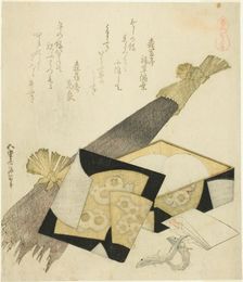 Burdock Root (Kurama gobo), from the series "A Selection of Horses (Uma-zukushi)", Japan, 1822. Creator: Hokusai
