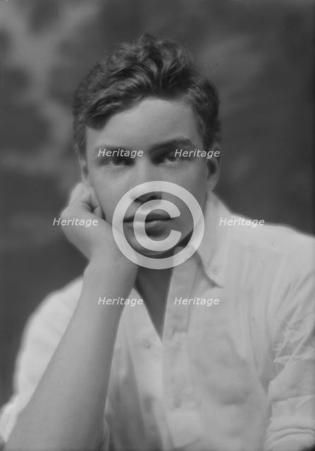 Burden, James A., Jr., Mr., portrait photograph, 1914 Mar. 31. Creator: Arnold Genthe.