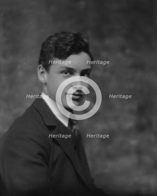 Burden, James A., Jr., Mr., portrait photograph, 1914 Mar. 31. Creator: Arnold Genthe.