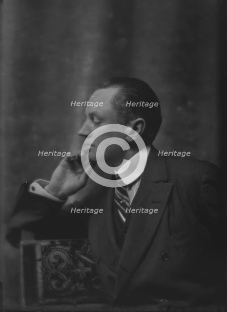 Burden, James A., Mr., portrait photograph, 1914 Mar. 31. Creator: Arnold Genthe.
