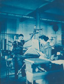 Bureau of Engraving and Printing, Stamp Division, between 1889 and 1890. Creator: Frances Benjamin Johnston