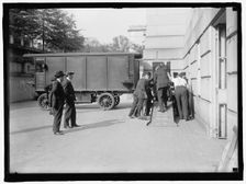 Bureau Of Printing And Engraving truck, between 1910 and 1917. Creator: Harris & Ewing