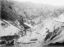 Bureau of Reclamation - Arrowcock [sic] Dam, Boise, Idaho; Showing Tunnel..., 1912. Creator: Harris & Ewing
