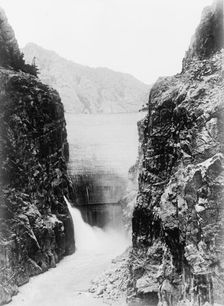 Bureau of Reclamation - Shoshone Dam, Wyoming, Highest in World, 1912. Creator: Harris & Ewing
