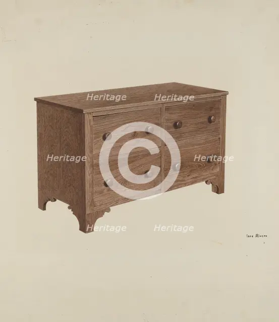 Bureau, c. 1940. Creator: Rosa Rivero.