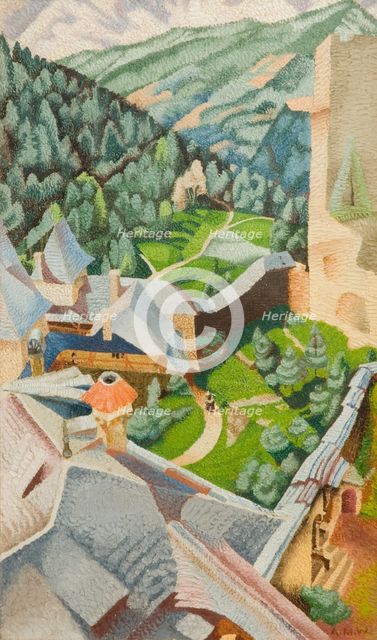 Burg, Finstergrun, 1940.  Creator: Audrey Weber.
