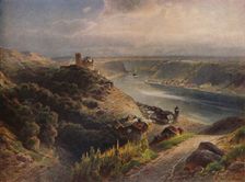 Burg Katz mit Blick auf die Loreley (Katz Castle overlooking Lorelei), 1923. Creator: Nikolai of Astudin