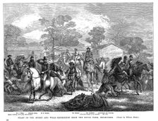Burke and Wills expedition setting out from Royal Park, Melbourne, Australia, 20 August 1860