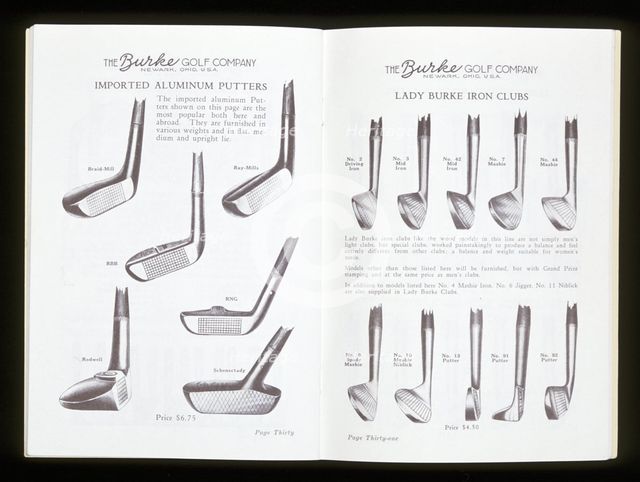 Burke Golf Company catalogue, American. Creator: Unknown.