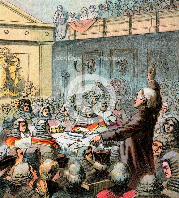 'Burke, the Great Orator', 18th century (c1850s). Artist: Unknown
