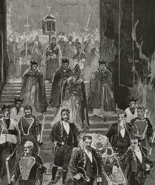 Burial of Maria Christina of the Two Sicilies, (1806-1878), 30 August 1878 (1878). Creator: Unknown