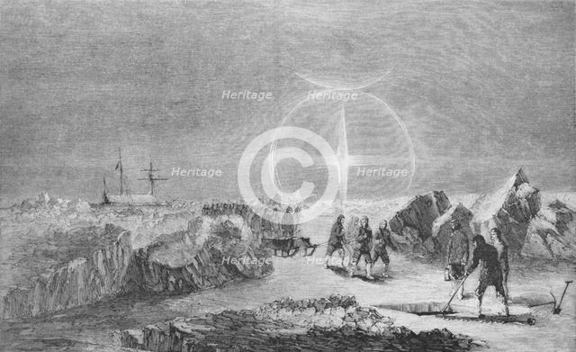 'Burial of a Member of the M'cLintock Expedition', c1859, (1928). Artist: Unknown.