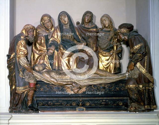 Burial of Christ', sculptural group from the Convent of San Jeronimo of Granada, by Jacobo Floren…