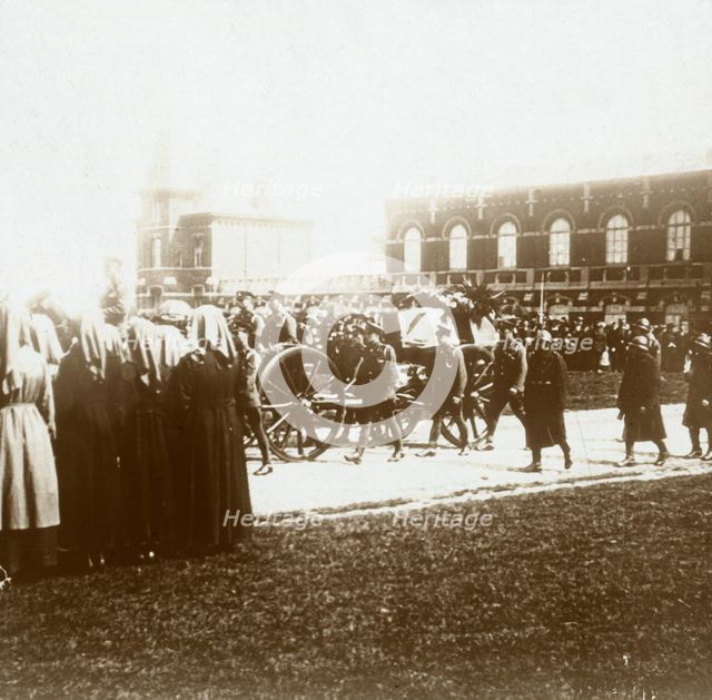 Burial of Edith Cavell, Brussels, Belgium, 1915. Artist: Unknown.