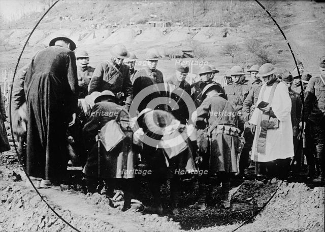 Burial of Rob't Bayard in France, Feb 1918. Creator: Bain News Service.