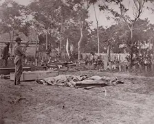 Burial of the Dead, Fredericksburg, 1863. Creator: Andrew Joseph Russell