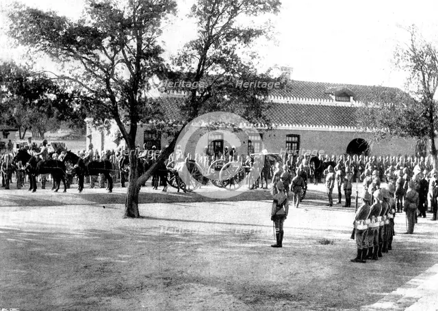 Burial of the late Sir Henry Havelock-Allan: departure of the funeral procession, 1898. Creator: Unknown.