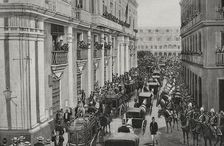 Burial of the "Maine" victims, Havana, Cuba, 1898. Creator: Benigno Matute Parga