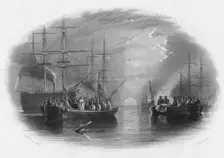 Burial at Sea c19th century. Artist: Edward Paxman Brandard