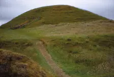 Burial cairn at Maes Howe, Orkney, Scotland, 20th century. Artist: CM Dixon