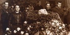 Burial in Madrid of Hans Beimler, German head of the International Brigades, killed in combat def…