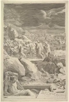 Burial Procession of Christ, 1678. Creator: Claude Mellan