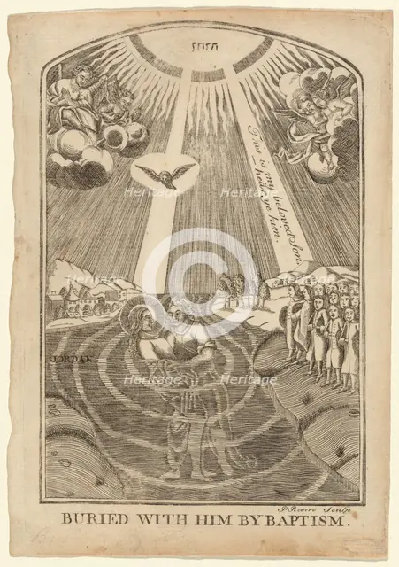 Buried with Him by Baptism, c. 1765. Creator: Paul Revere.