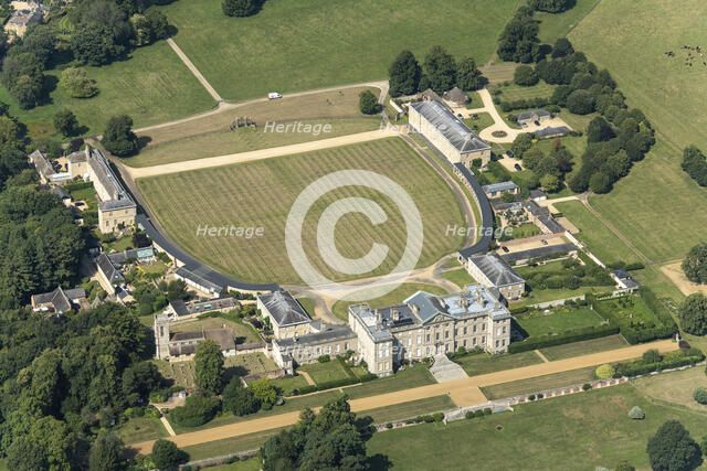 Burley On The Hill, a country house with wings, stables and collonades, Rutland, 2024. Creator: Robyn Andrews.