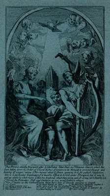 Burlesque on Kent's Altarpiece at St Clement Danes c1725. Artist: William Hogarth