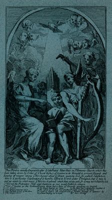 Burlesque on Kent's Altarpiece at St Clement Danes c1725. Artist: William Hogarth
