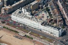 Burlington Hotel and Carpet Gardens, Eastbourne, East Sussex, 2016. Creator: Damian Grady