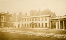 Burlington House, Piccadilly: east offices with portion of house & colonnade., c1860s. Creator: Stephen Ayling