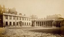 Burlington House, Piccadilly: east offices, colonnade & gateway., c1860s. Creator: Stephen Ayling