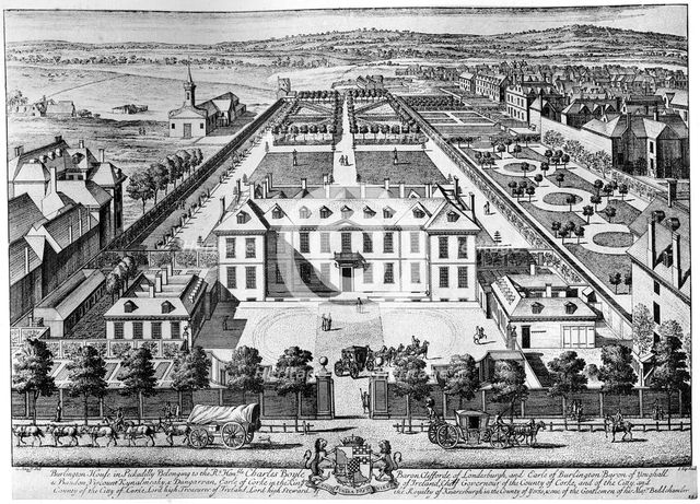 Burlington House, Piccadilly, early 18th century, (1908).Artist: Johannes Kip