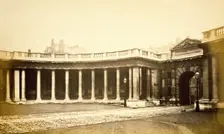 Burlington House, Piccadilly: gateway & east colonnade., c1860s. Creator: Stephen Ayling