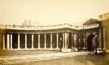Burlington House, Piccadilly: gateway & east colonnade., c1860s. Creator: Stephen Ayling