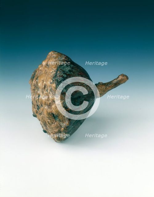 Burlwood lotus pod, China, 17th century (?). Creator: Unknown.